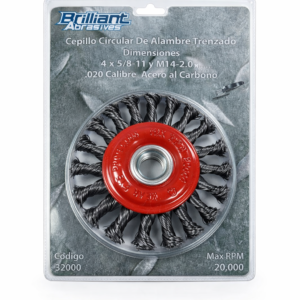 CEPILLO CIRCULAR TRENZADO 4" X 5/8"
