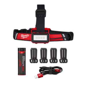 LÁMPARA DE CASCO RECARGABLE USB DE BAJO