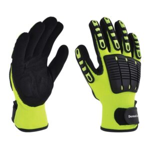 GUANTE NYLON FLUORESENTE PVC NITRILO T-9