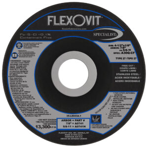 Disco de corte de 4-1/2" x 1/8" x 7/8